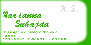 marianna suhajda business card